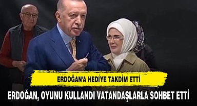 ERDOĞAN, OYUNU KULLANDI VATANDAŞLARLA SOHBET ETTİ