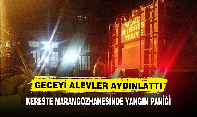 GECEYİ ALEVLER AYDINLATTI