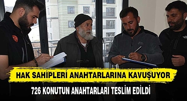 Hak Sahipleri Anahtarlarına Kavuşuyor