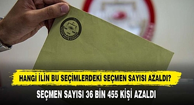 İLLERDE SEÇMEN SAYILARI NE DURUMDA