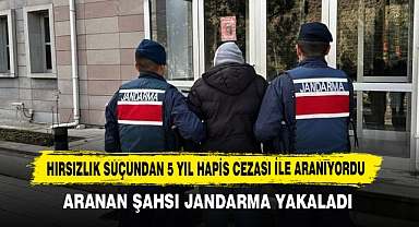 Hırsızlık Suçundan 5 Yıl Hapis Cezası İle Aranıyordu