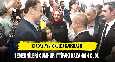 İki Aday Aynı Okulda Karşılaştı. O Anlar Türkeli Gazetesi Kamerasına Yansıdı