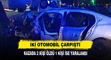 İki Otomobil Çarpıştı