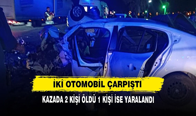 İki Otomobil Çarpıştı