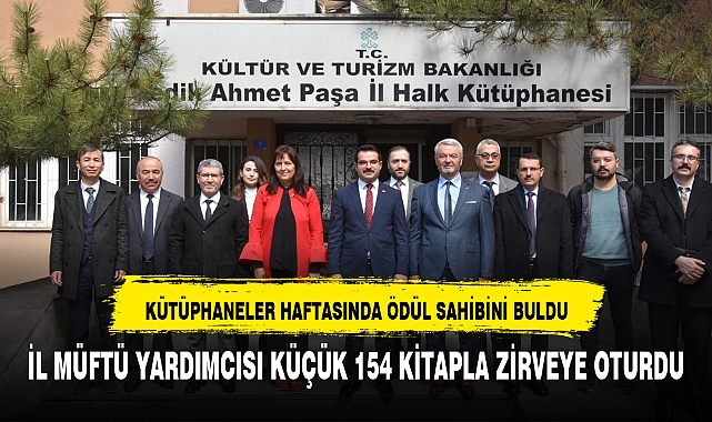 İL MÜFTÜ YARDIMCISI KÜÇÜK 154 KİTAPLA ZİRVEYE OTURDU