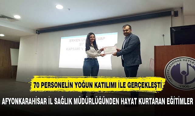 İL SAĞLIK MÜDÜRLÜĞÜNDE HİZMET İÇİ EĞİTİMLER DEVAM EDİYOR
