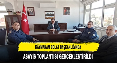 İlçenin Güvenliğine Yönelik Toplantı Gerçekleşti