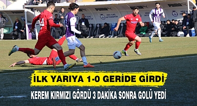 İLK YARIYA 1-0 GERİDE GİRDİ