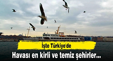 İşte Türkiye'de havası en kirli ve temiz şehirler...