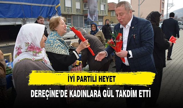 İYİ Partili Heyet Dereçine'de