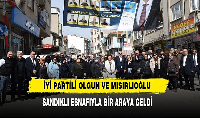 İyi Partili Olgun Ve Mısırlıoğlu Sandıklı Esnafıyla Bir Araya Geldi