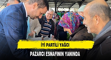İYİ Partili Yağcı Pazarcı Esnafını Ziyaret Etti