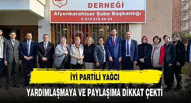 İYİ Partili Yağcı Yardımlaşmaya ve Paylaşmaya Dikkat Çekti