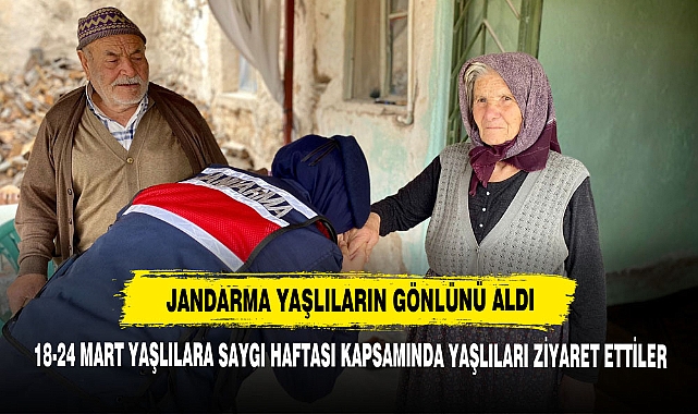 Jandarma Yaşlıların Gönlünü Aldı