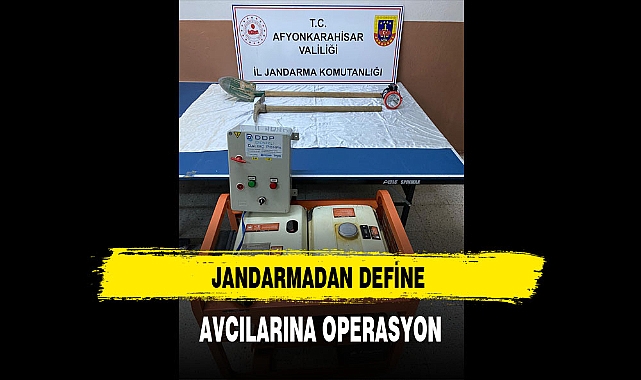 Jandarmadan Define Avcılarına Operasyon