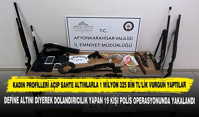 Kadın Profilleri Açıp Sahte Altınlarla 1 Milyon 325 Bin TL’lik Vurgun Yaptılar