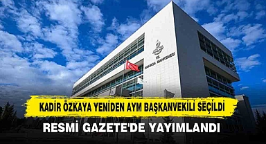 Kadir Özkaya Yeniden AYM Başkanvekili Seçildi