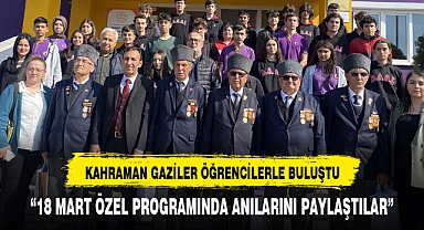 Kahraman gaziler öğrencilere hatıralarını anlattı