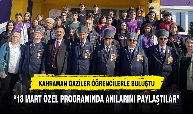 Kahraman gaziler öğrencilere hatıralarını anlattı