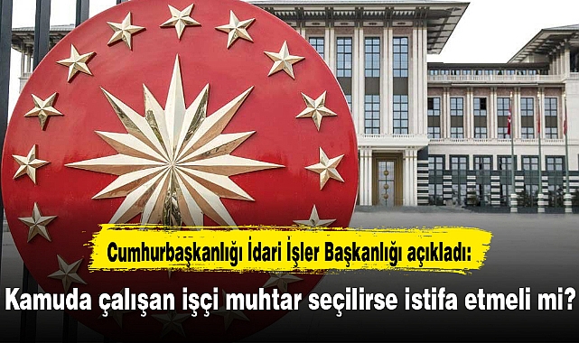 Kamuda çalışan işçi muhtar seçilirse istifa etmeli mi?