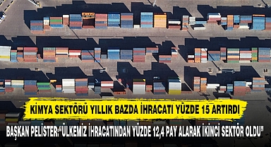 Kimya Sektörü Yıllık Bazda İhracatı Yüzde 15 Artırdı