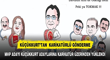 KÜÇÜKKURT'TAN RAKİPLERİNE KARİKATÜRLÜ GÖNDERME