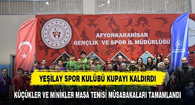 KÜÇÜKLER VE MİNİKLER MASA TENİSİ MÜSABAKALARI TAMAMLANDI