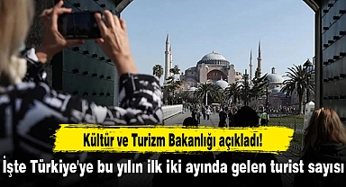 Kültür ve Turizm Bakanlığı açıkladı! İşte Türkiye'ye bu yılın ilk iki ayında gelen turist sayısı