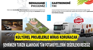 KÜLTÜREL PROJELERLE MİRAS KORUNACAK