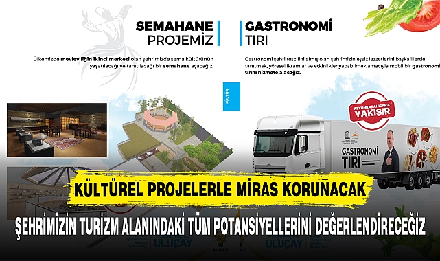 KÜLTÜREL PROJELERLE MİRAS KORUNACAK