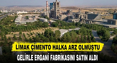 Limak Çimento Ergani fabrikasını 2,4 milyar TL'ye devraldı