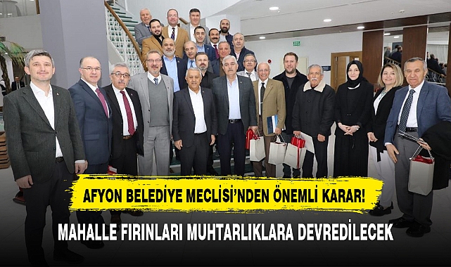 MAHALLE FIRINLARI MUHTARLIKLARA DEVREDİLECEK