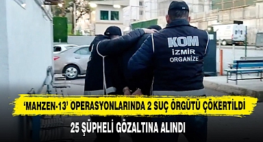 'Mahzen-13' Operasyonlarında 2 Suç Örgütü Çökertildi