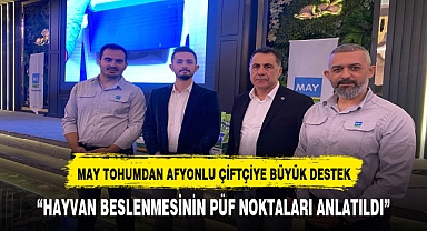 MAY TOHUMDAN AFYONLU ÇİTÇİYE BÜYÜK DESTEK