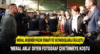 MERAL AKŞENER PAZAR ESNAFI VE VATANDAŞLARLA BULUŞTU