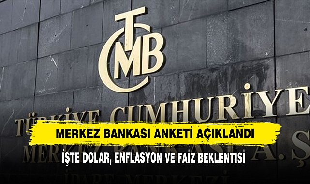 Merkez Bankası Anketi Açıklandı