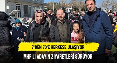 MHP'li Aday Ziyaretlerini Sürdürüyor 7'den 70'e Herkese Ulaşıyor