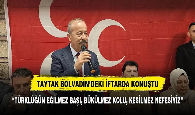 MHP Milletvekili  Taytak, Bolvadin'de İftar Programında Konuştu