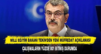 Milli Eğitim Bakanı Tekin'den Yeni Müfredat Açıklaması