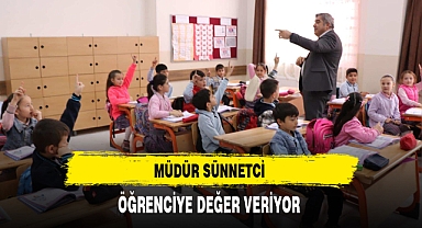 Müdür Sünnetçi Öğrencilere Değer Veriyor