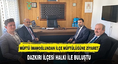 Müftü İmamoğlu, Dazkırı İlçe Müftüsü Korkmaz'a Ziyaret Etti