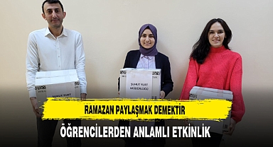 Öğrenciler Ramazanın Paylaşmak Olduğunu Hissettirdi
