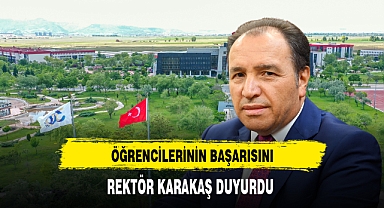 Öğrencilerinin Başarısını Rektör Karakaş Duyurdu