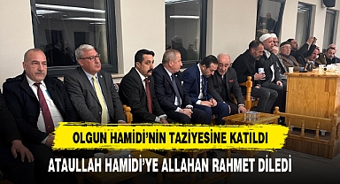 Olgun Hamidi'nin cenazesine katıldı
