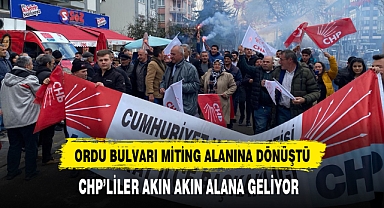 Ordu Bulvarı Miting Alanına Dönüştü
