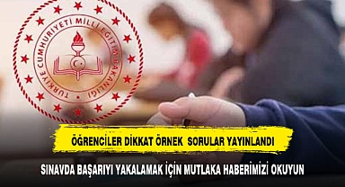 Ortak yazılı sınavın örnek soru kitapçıkları yayımlandı