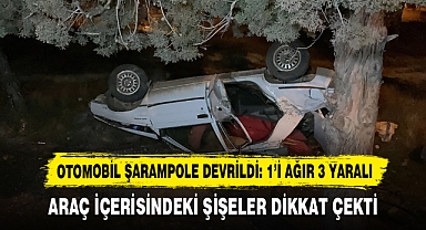 Otomobil Şarampole Devrildi: 1’i Ağır 3 Yaralı