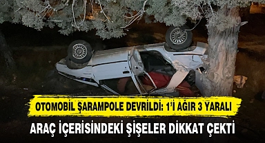 Otomobil Şarampole Devrildi: 1’i Ağır 3 Yaralı