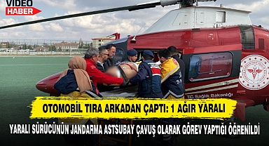 Otomobil Tıra Arkadan Çaptı: 1 Ağır Yaralı