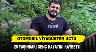 Otomobil Viyadükten Uçtu